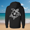 Distressed Honu Hibiscus Hoodie