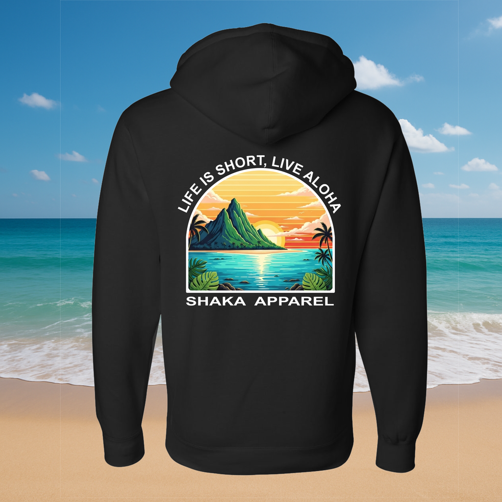 Life Is Short, Live Aloha Hoodie