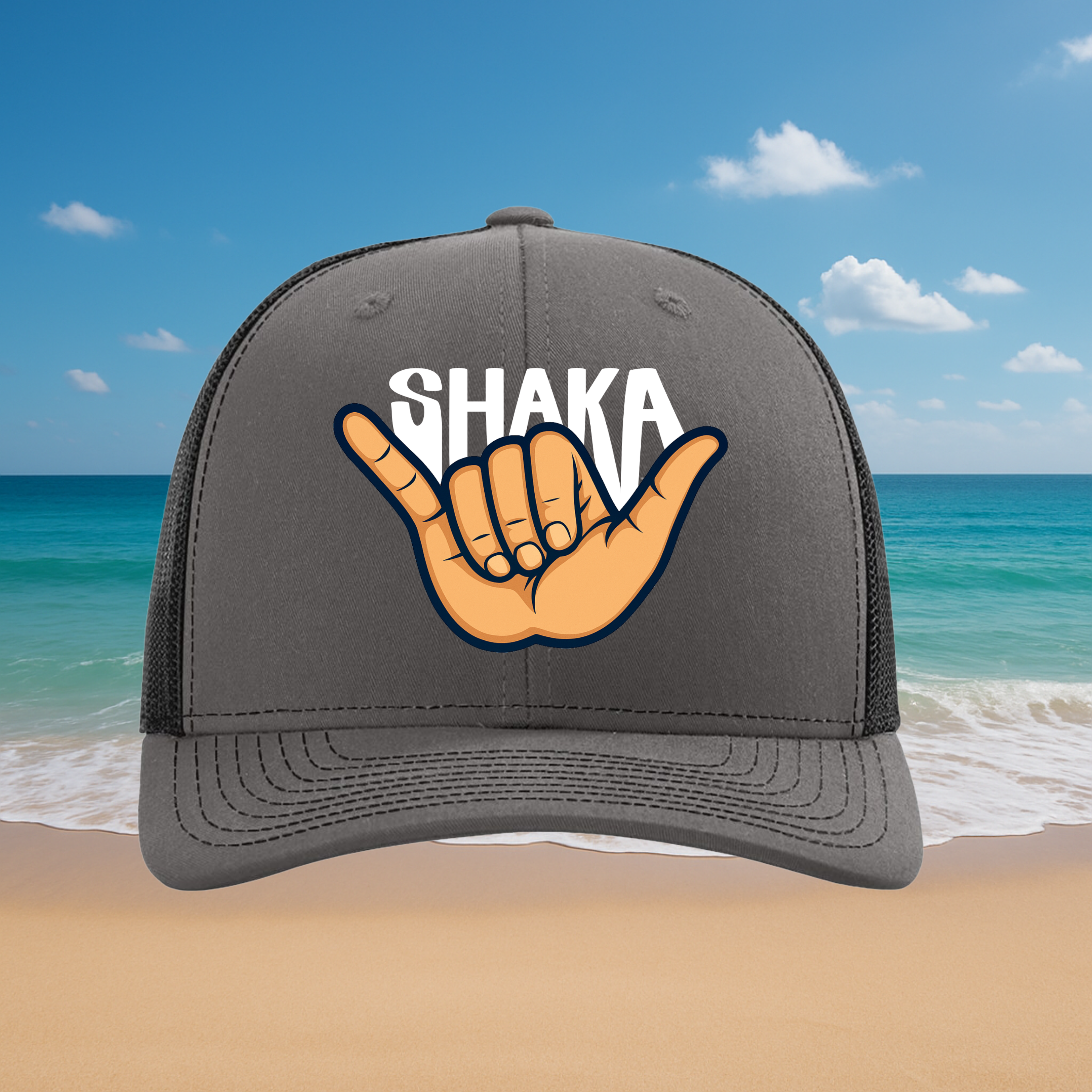 Shaka Embroidered Trucker Hat